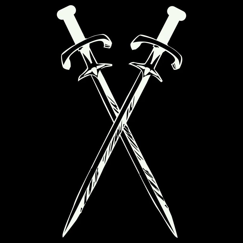 Deux épées en croix