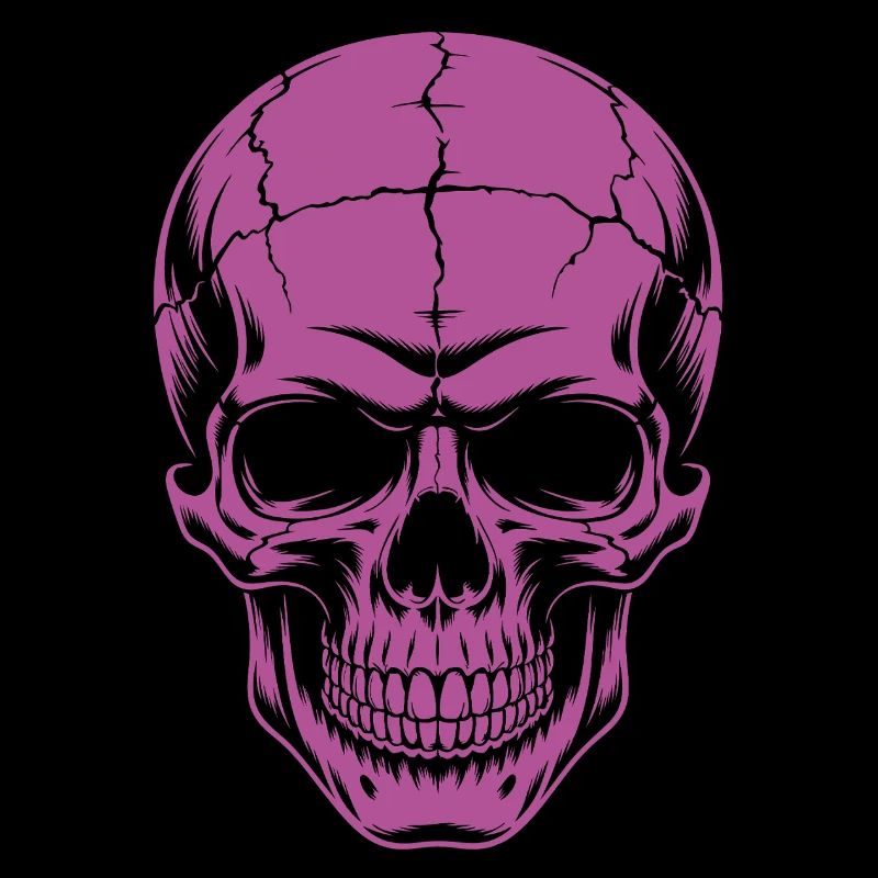 Grosser grinsender Skull