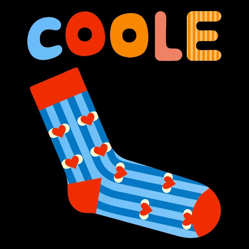 Cool sock - fun motivational design