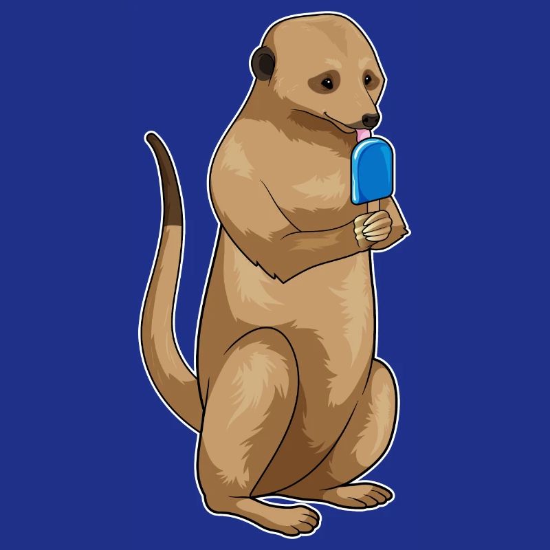 Erdmännchen Eis am Stiel