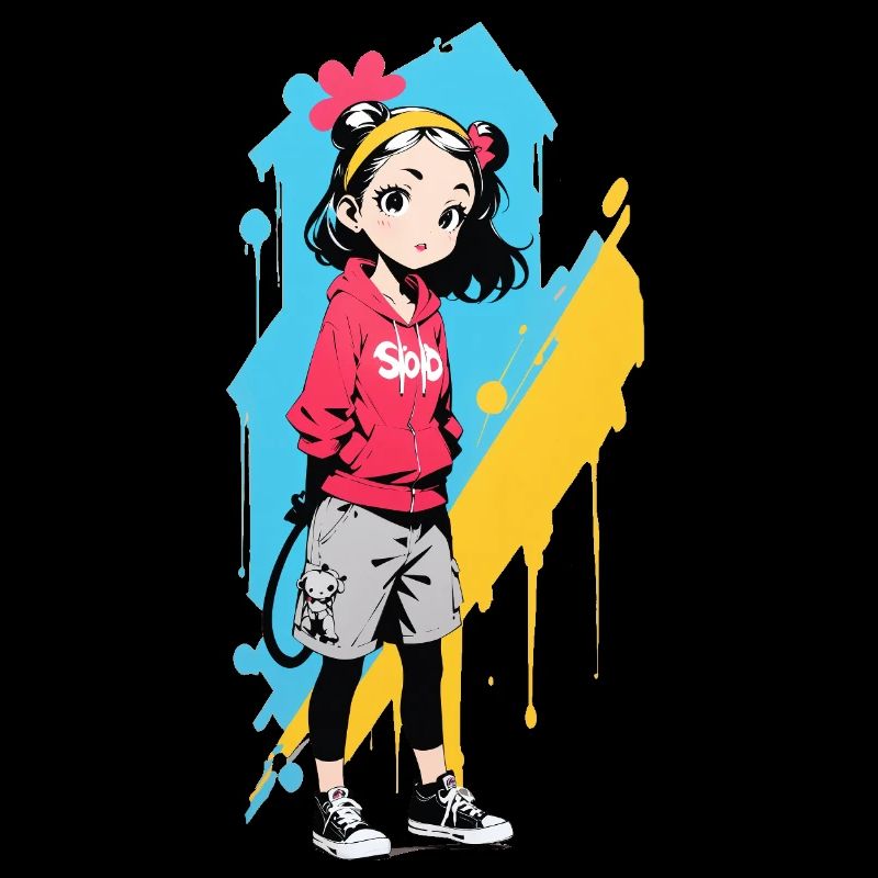 Streetart Mädchen 232343