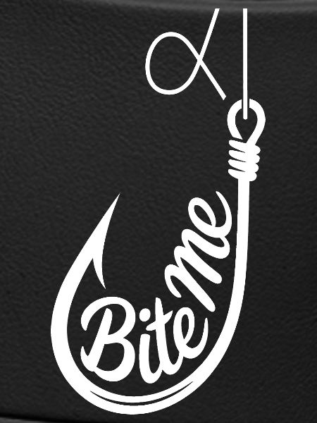 Bite Me Hook Grafik-Tee