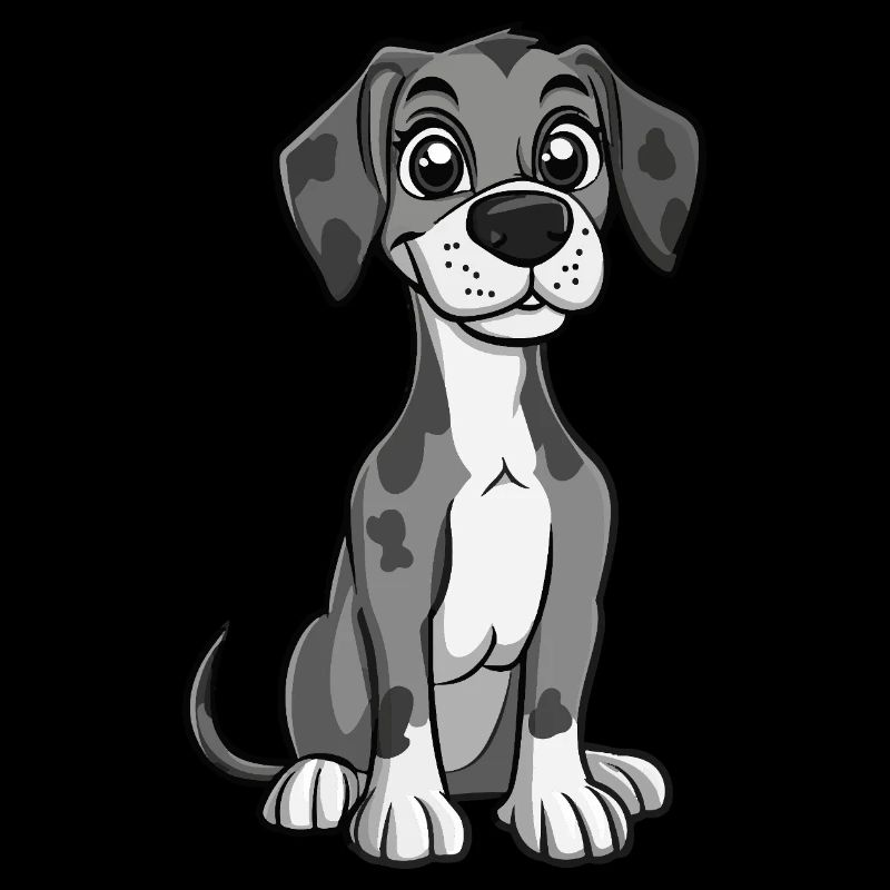 Great Dane Hund Niedlich