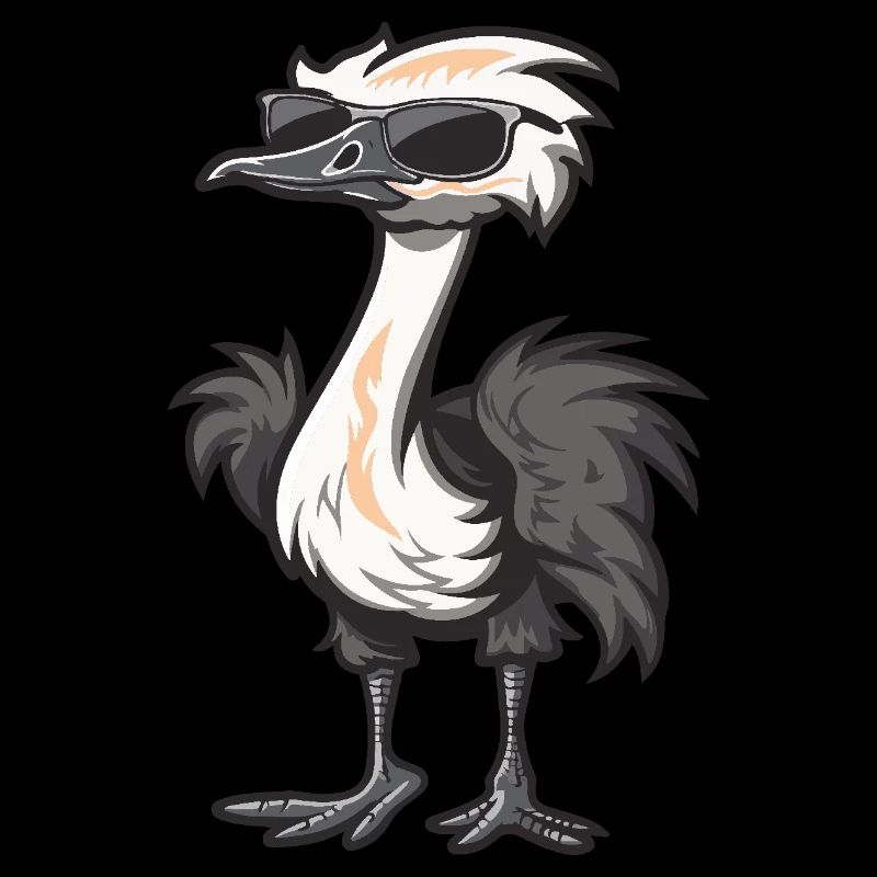 Ostrich Cool Comic
