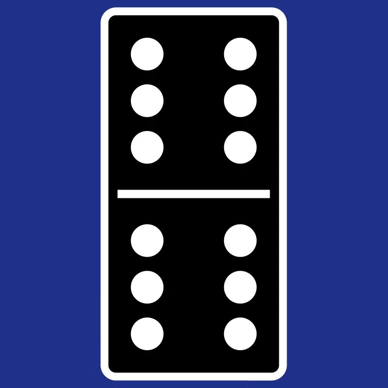 DOMINO STONE 6: 6 - VARIABLE COLOR - VECTOR DESIGN!