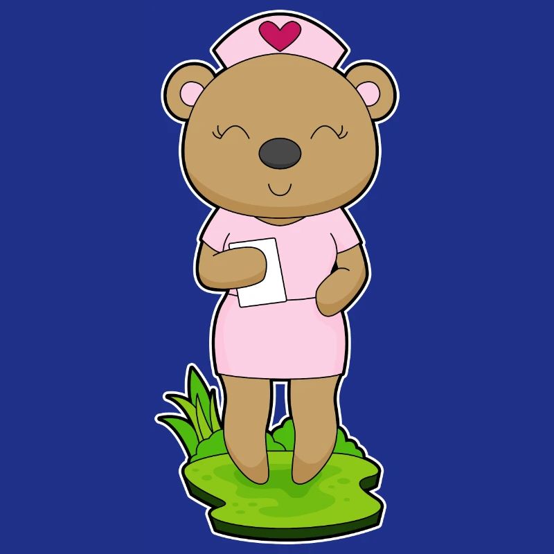 Bear Nurse Sticky Note