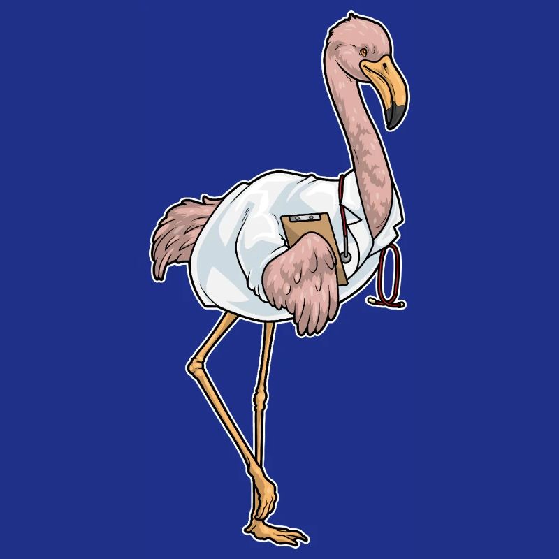 Flamingo Arzt Stethoskop