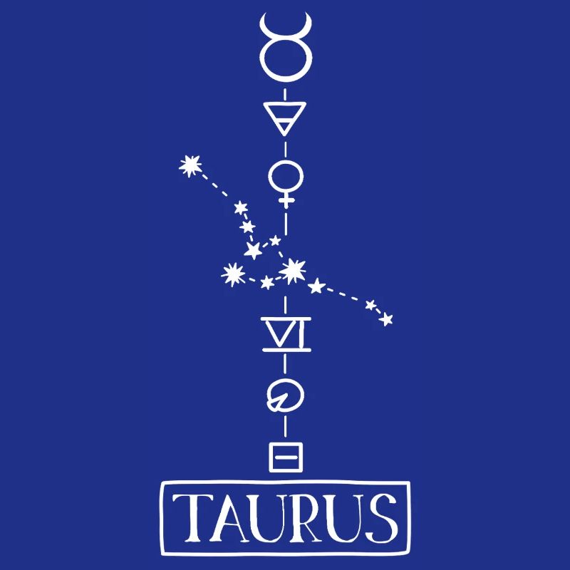 Taurus - Taurus Zodiac - white