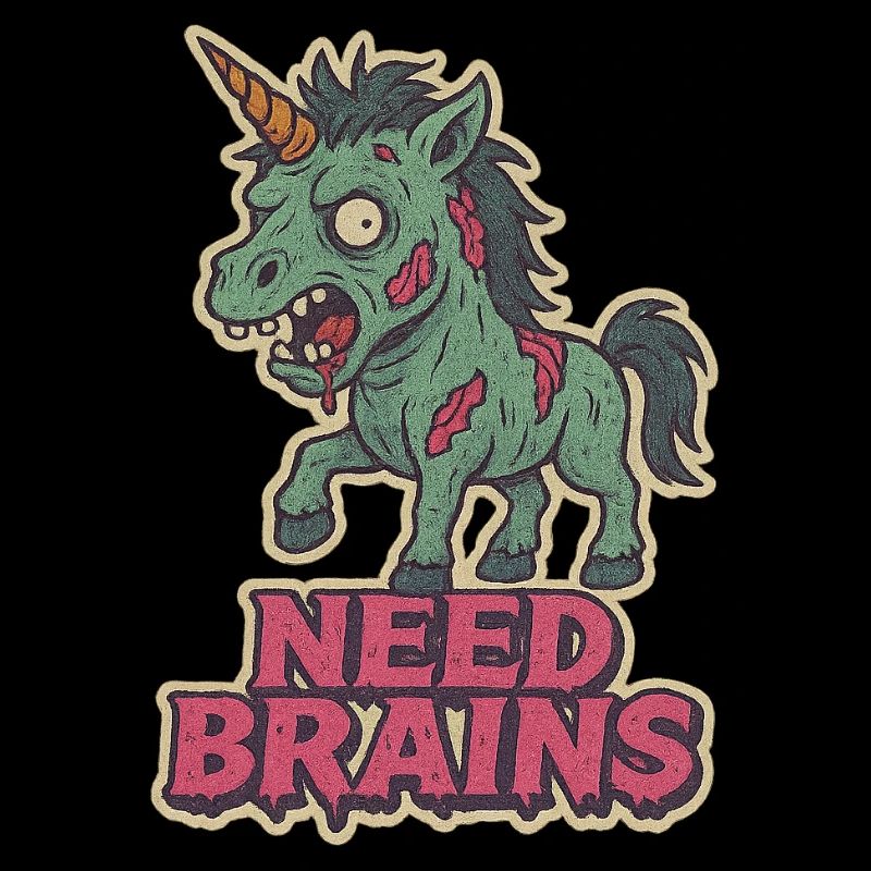 Need Brains - Zombie Einhorn