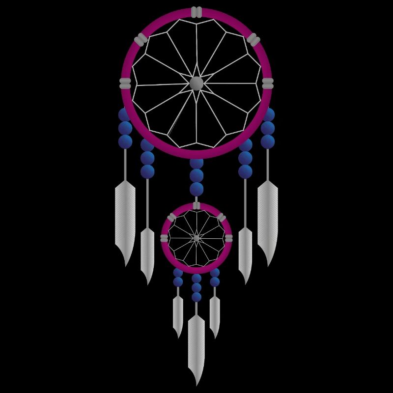 Attrape-rêves violet et bleu