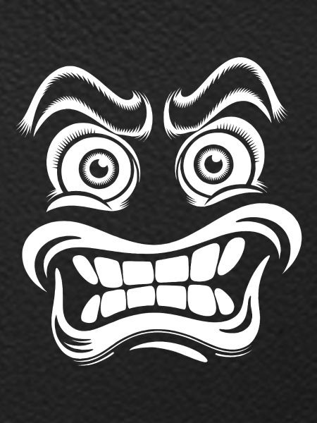 Angry Face Mask