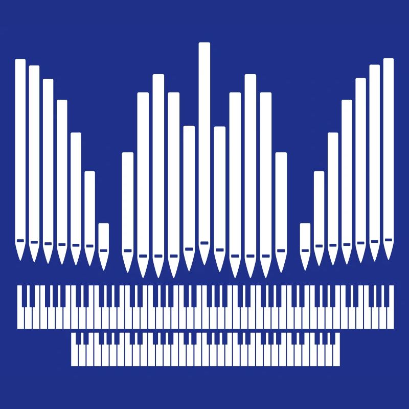Orgue avec conception de clavier