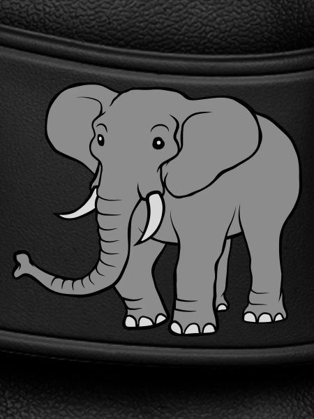 Large grey elephant