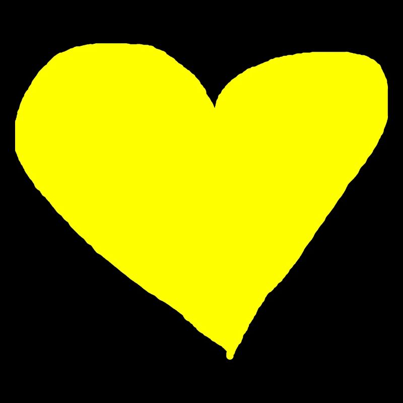 Herz gelb Geschenkidee