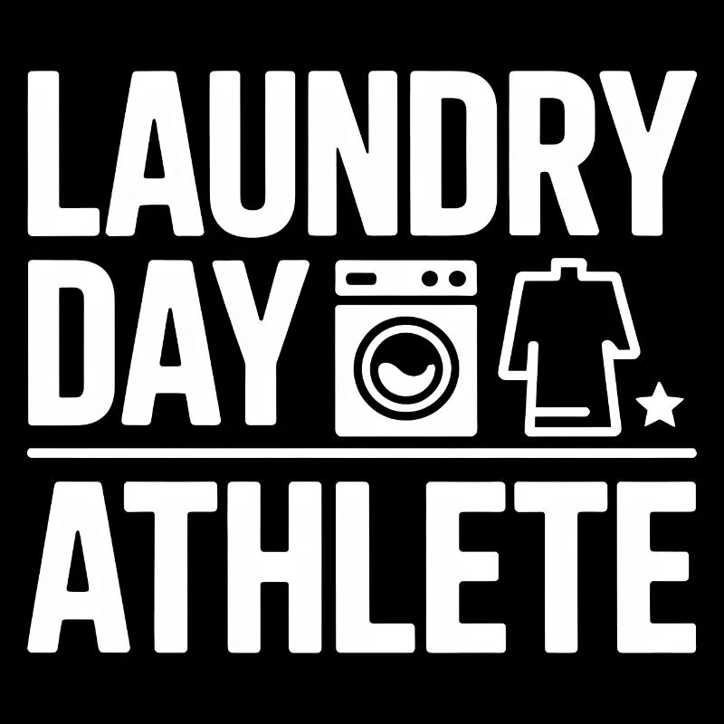 Laundry Day Athlete Wäsche Humor