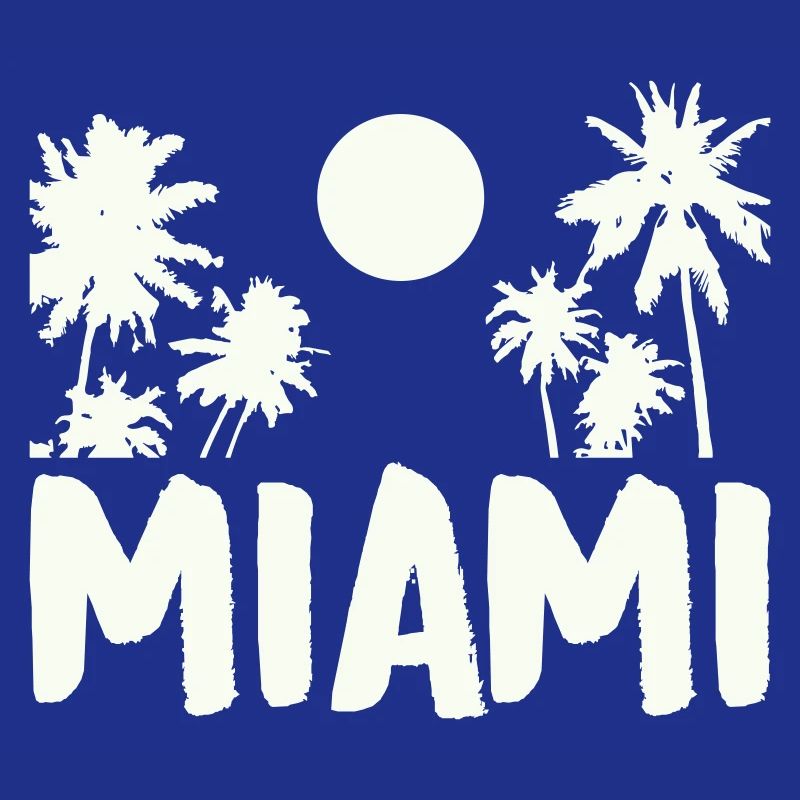 Miami Night Palm Trees