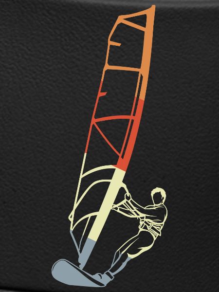 Lustiger Windsurfer Junge