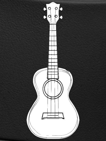 Ukulele Instrument Drawing