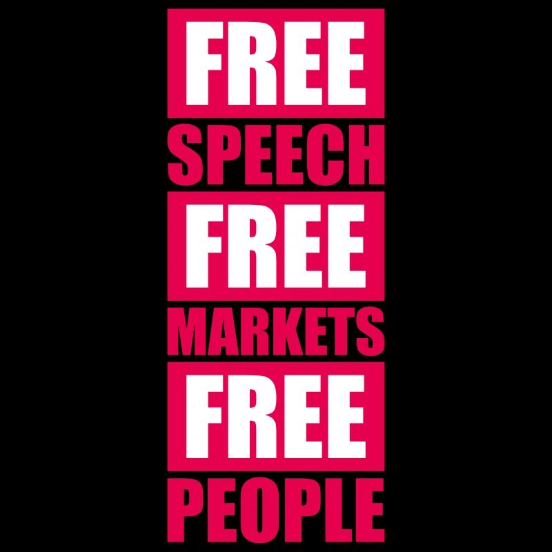 Marché de la liberté d’expression Peuple Libertarian Freedom Logo