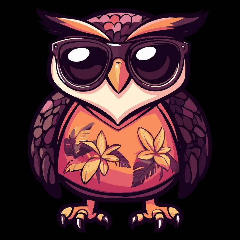 Owl Comic Cool Summer