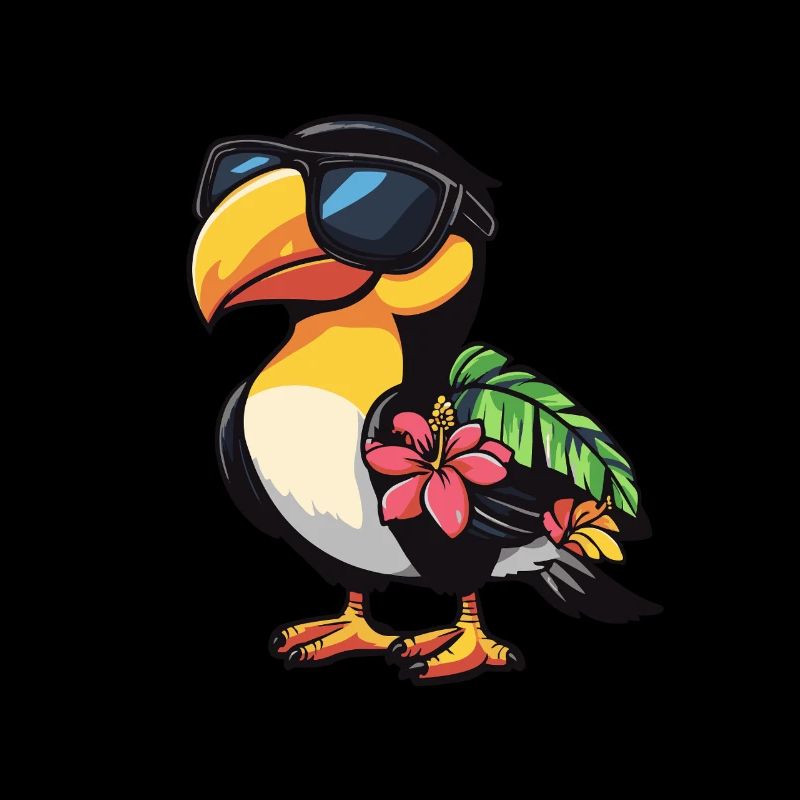 Tukan Vogel Comic Cool Sommer