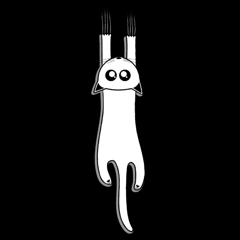 Petit chat mignon qui escalade