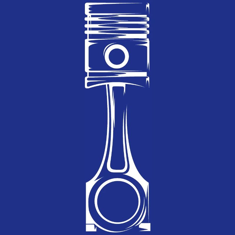 piston engine v8 musclecar car icon graphic logo