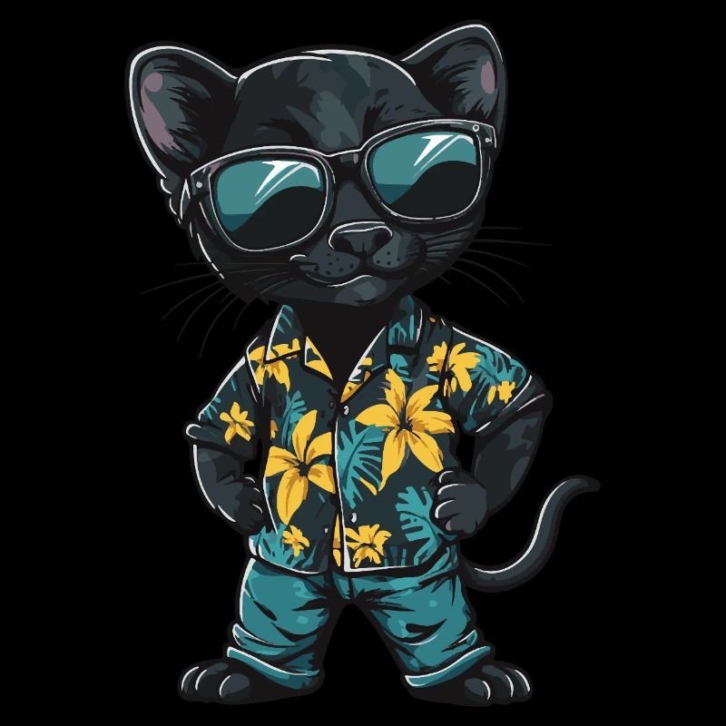 Panther Comic Cool Sommer