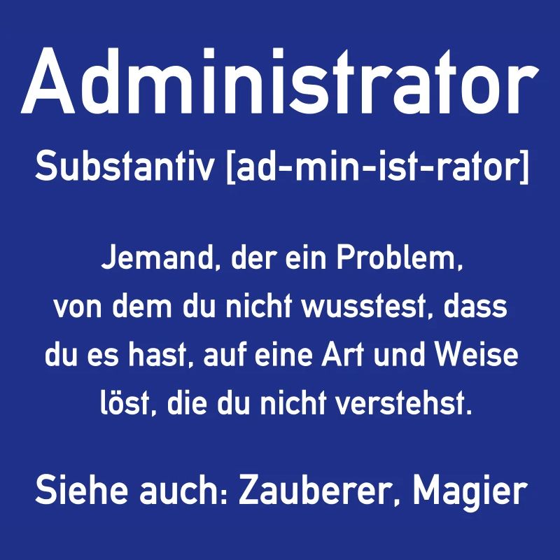Administrator - Admin - In allen Vector Farben