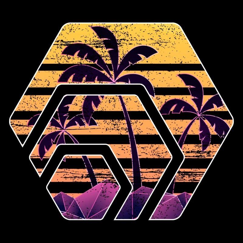 Hex token sonnenuntergang, hex palm beach sunset