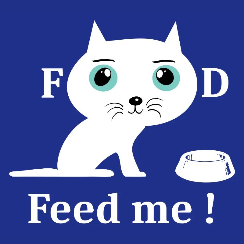 Chat blanc mignon