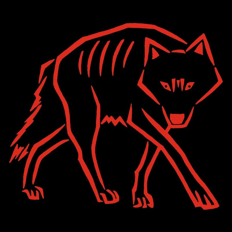 à pas de loup (rouge)