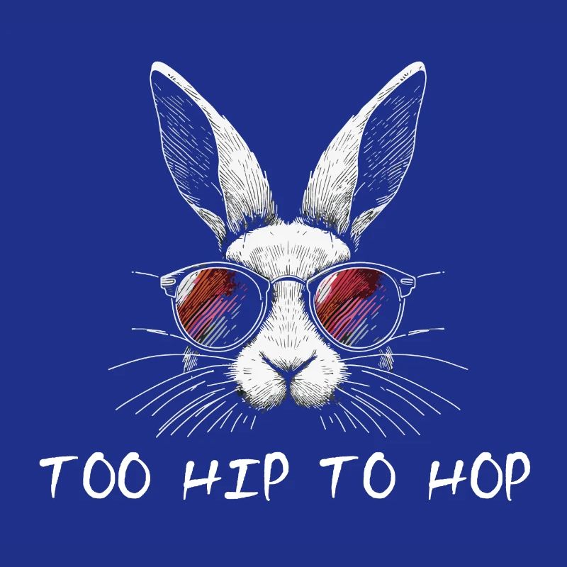 Too Hip To Hop Easter Bunny Funny Sayings Easter