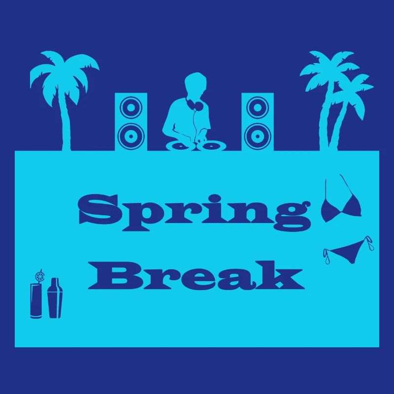 spring break bleu clair