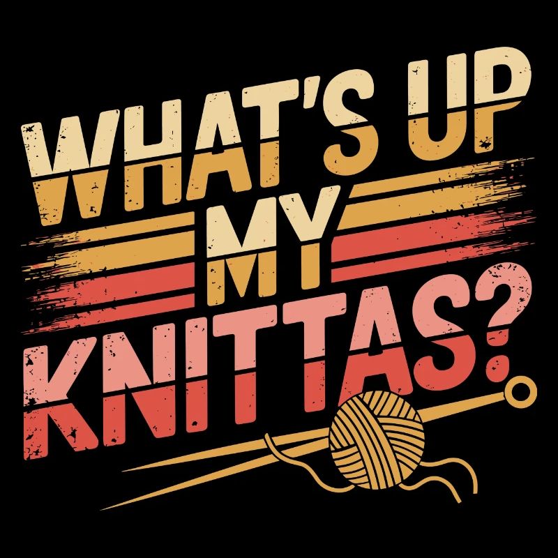 Creative humor for knitting lovers