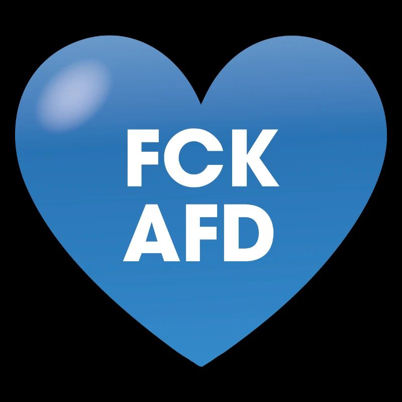 FCK AFD Herz Blau