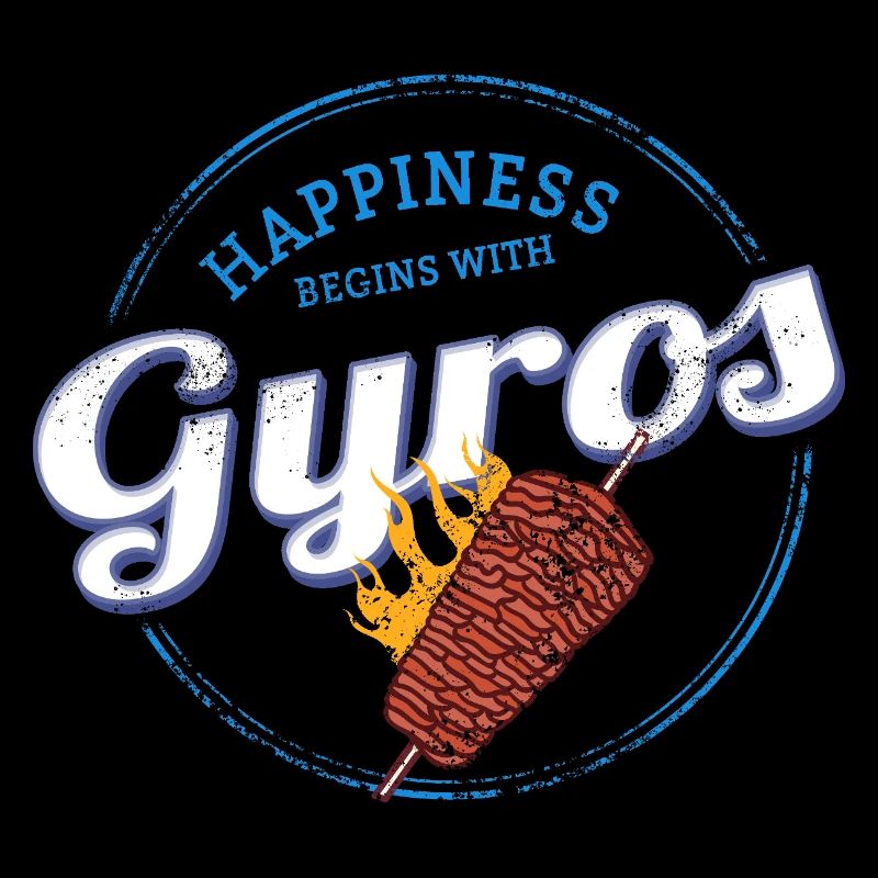 Gyros Restaurant Vintage Grèce Souvenir