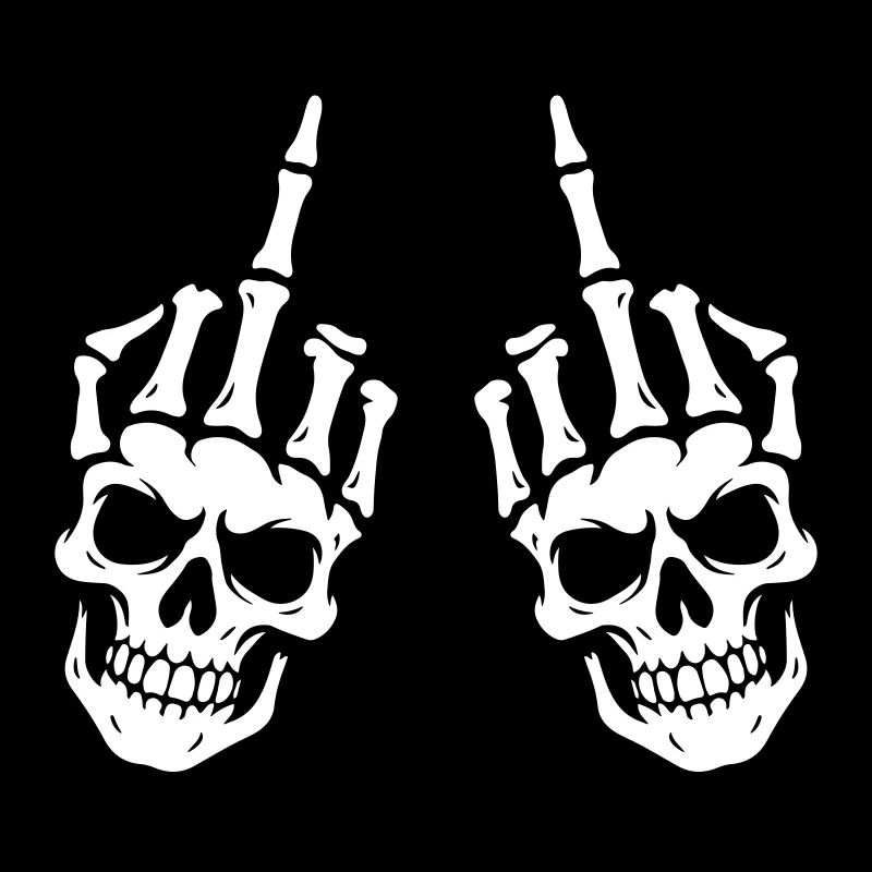 Middle Finger Skeleton Hand