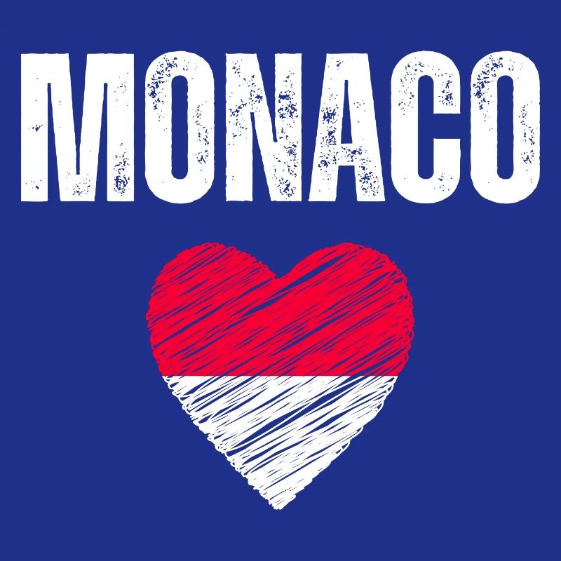 J’aime Monaco, drapeau de Monaco