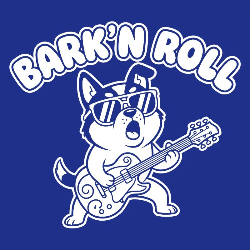 Barkin Roll Dog with Guitar