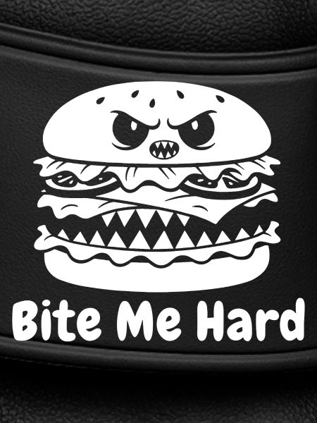 Wütender Hamburger Bite Design