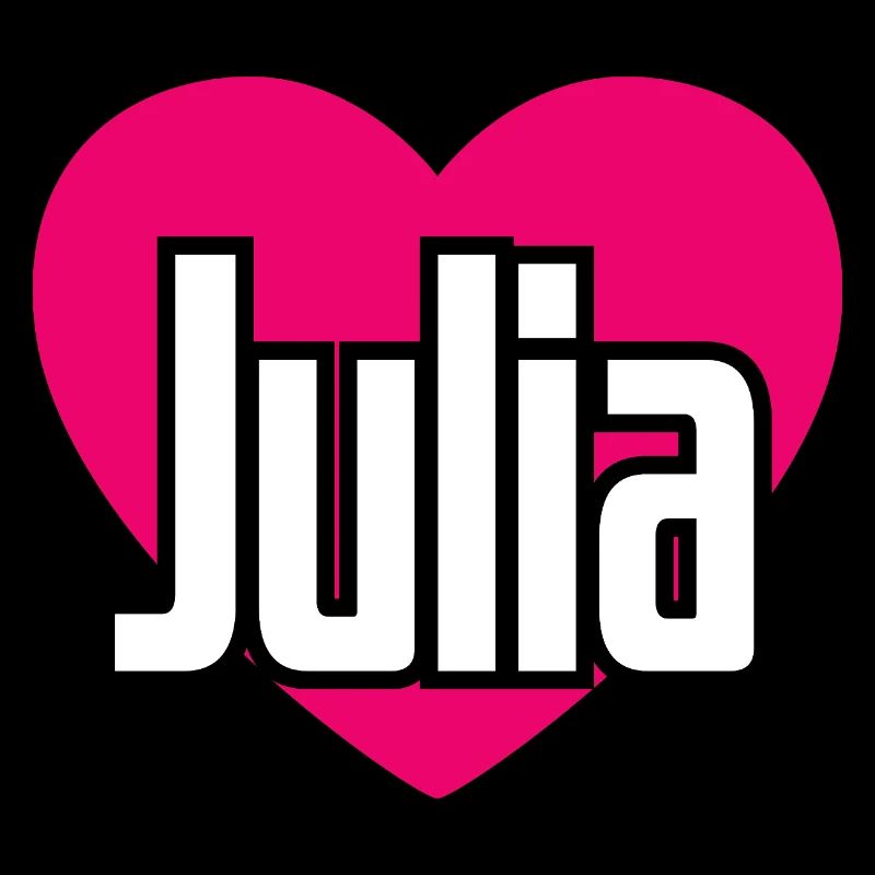 J’aime Julia Coeur rose J’aime Julia