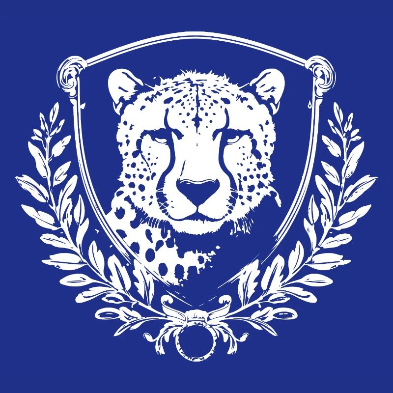 Phoque léopard avec laurier