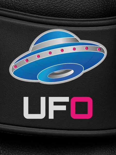 Futuristic Neon UFO
