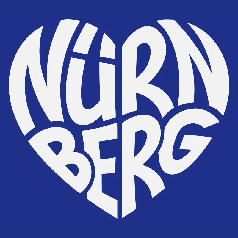 Lettrage en cœur de Nuremberg