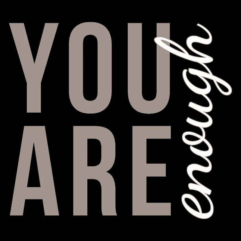 Tu es assez de typographie en élégant taupe