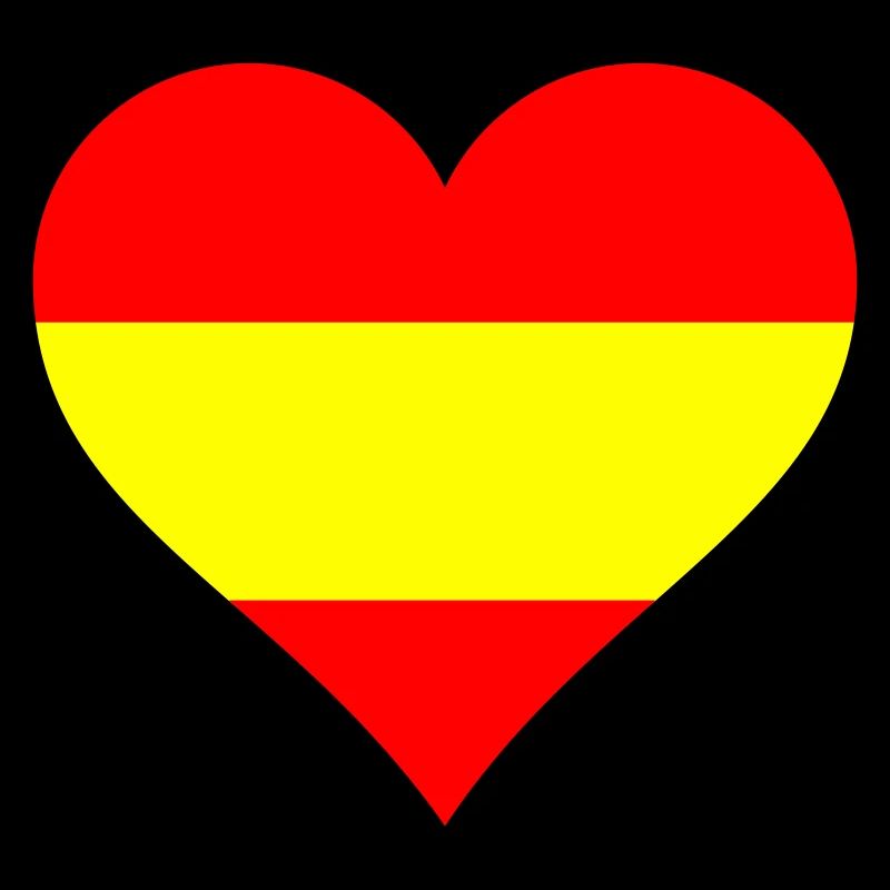 Heart Spain National Colours