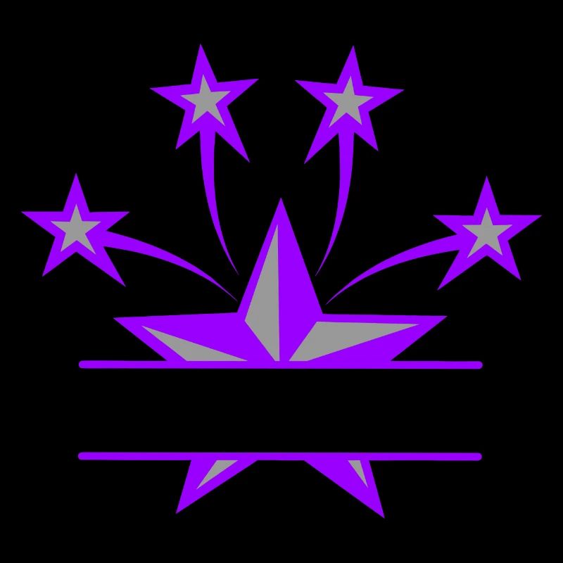 Stern lila grau mit Balken zwischen ihnen zu eigenem Text