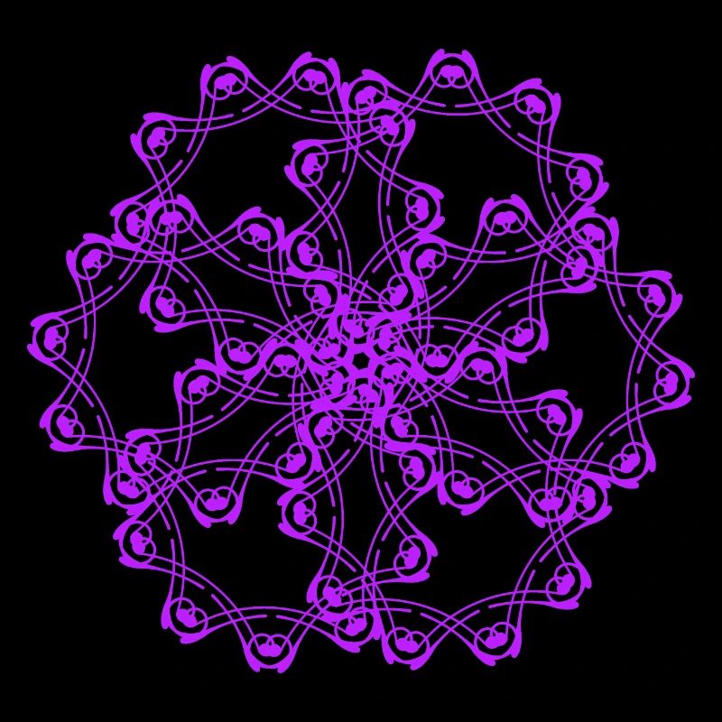 Random patterns circled