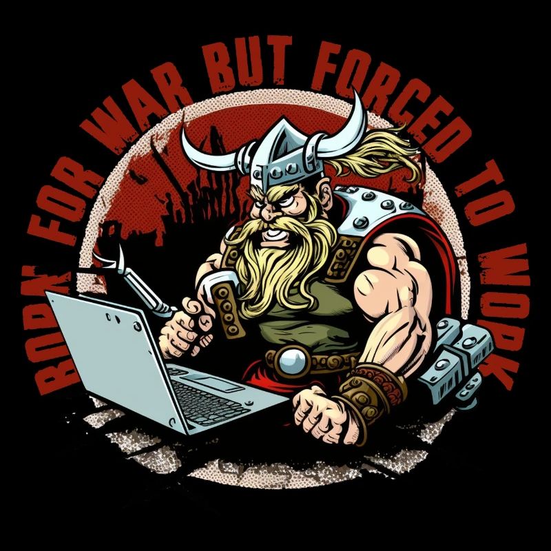 Administrateur viking avec lettrage